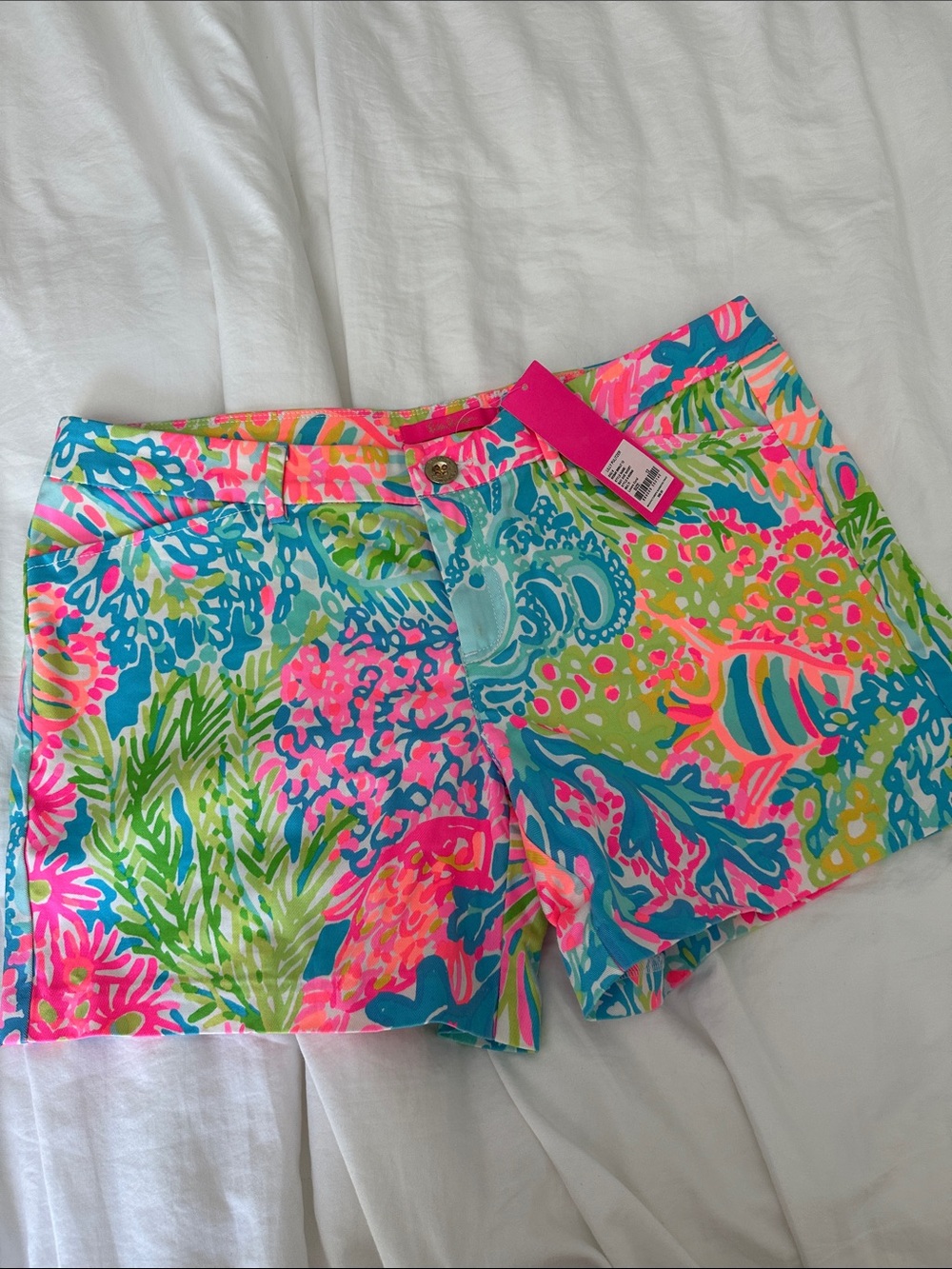 Lilly Pulitzer Lovers Coral Shorts Size 12